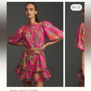 Brand New Beautiful Farm Rio Fruit Garden Mini Dress